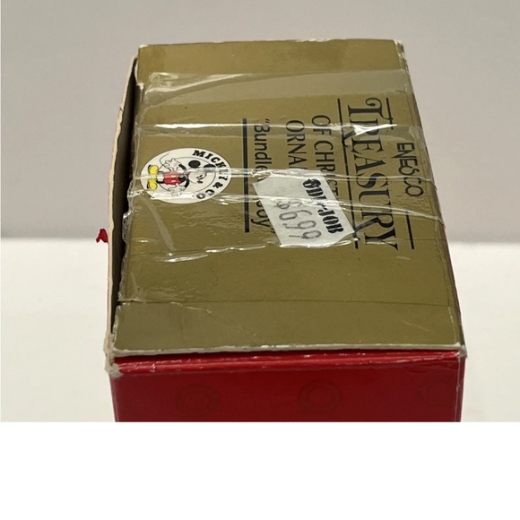VINTAGE Mickey Mouse “Bundle of Joy” Enesco Treasury of Christmas Ornament 1990s - Picture 16 of 16
